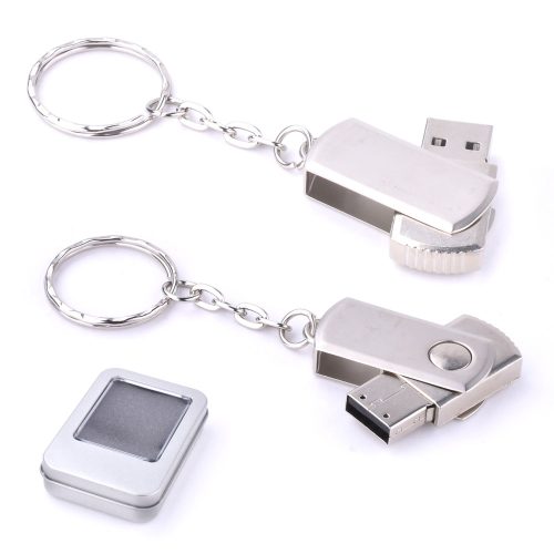 8 GB Döner Kapaklı Metal Anahtarlık USB Bellek 8 GB Döner Kapaklı Metal Anahtarlık USB Bellek
