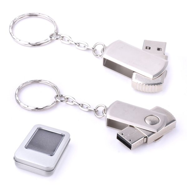 USB 3.0 Bellek 16 GB Döner Kapaklı Metal Anahtarlık USB 3.0 Bellek 16 GB Döner Kapaklı Metal Anahtarlık